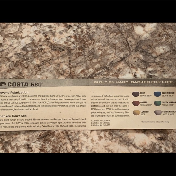 Men’s Costa 580p Polarized Aviators - Picture 6 of 7